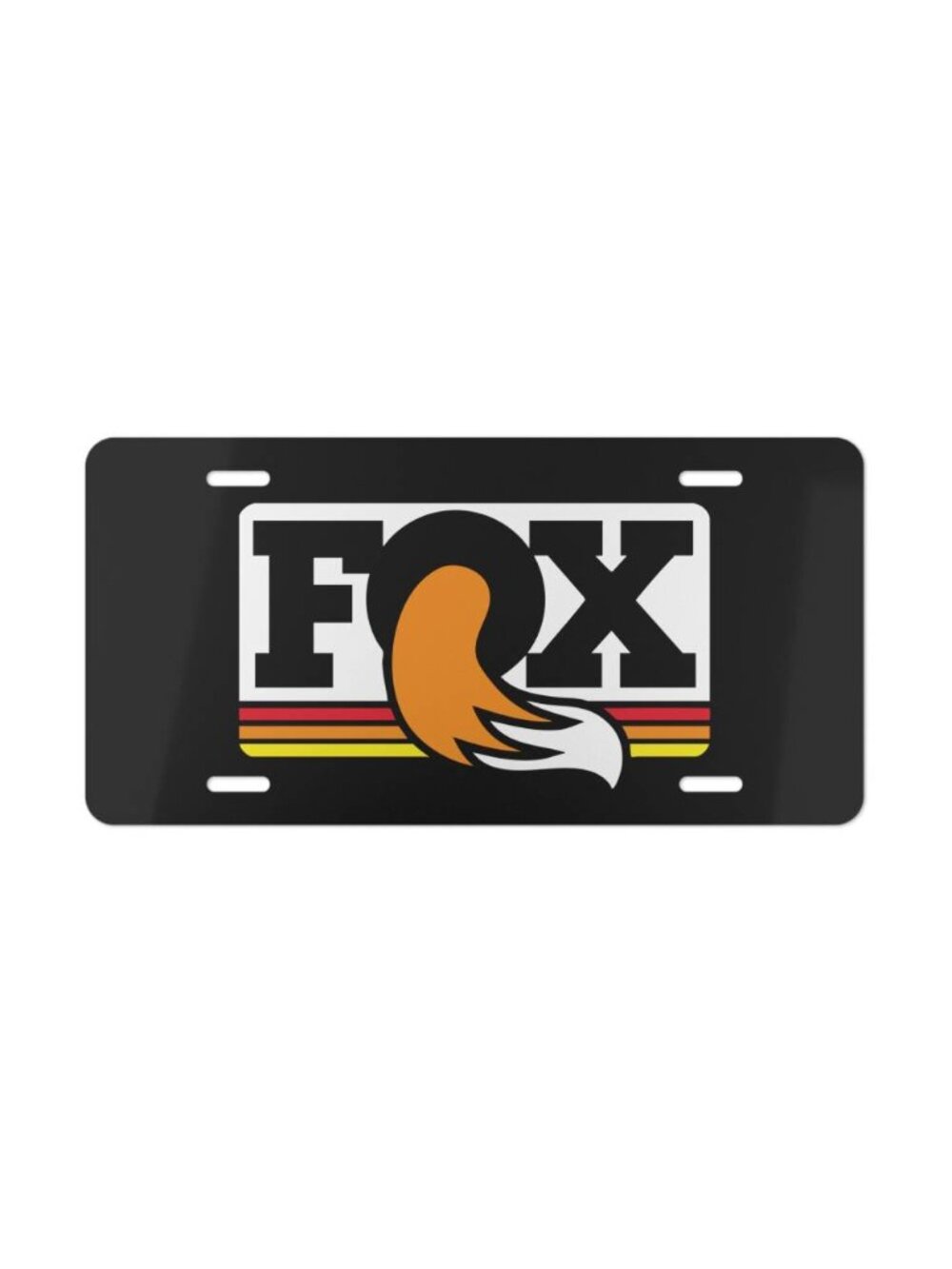 FOX RACING LOGO Vanity License Plate STYLISH FUNNY USA MOTOCROSS TAG
